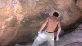 Sean McColl doing Sunny Side Up 8A+