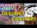 The 10 WORST & 10 BEST Defunct Coasters I've Ridden