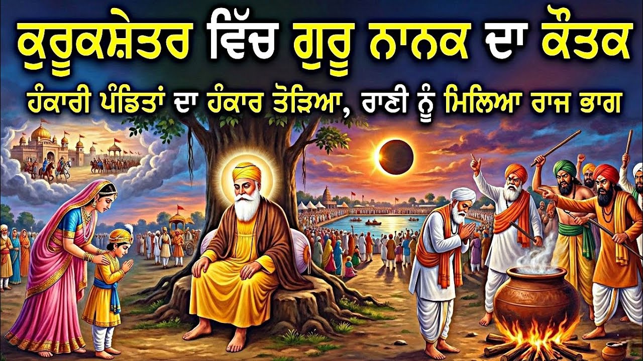 ਗੁ੍ਰੂ ਜੀ ਨੇ ਮਾਸ ਕਿਉਂ ਪਕਵਾਇਆ? || ਪੰਡਿਤ ਗੁੱਸੇ ਵਿੱਚ ਆਏ || Guru Nanak Dev Ji || Katha Remix 