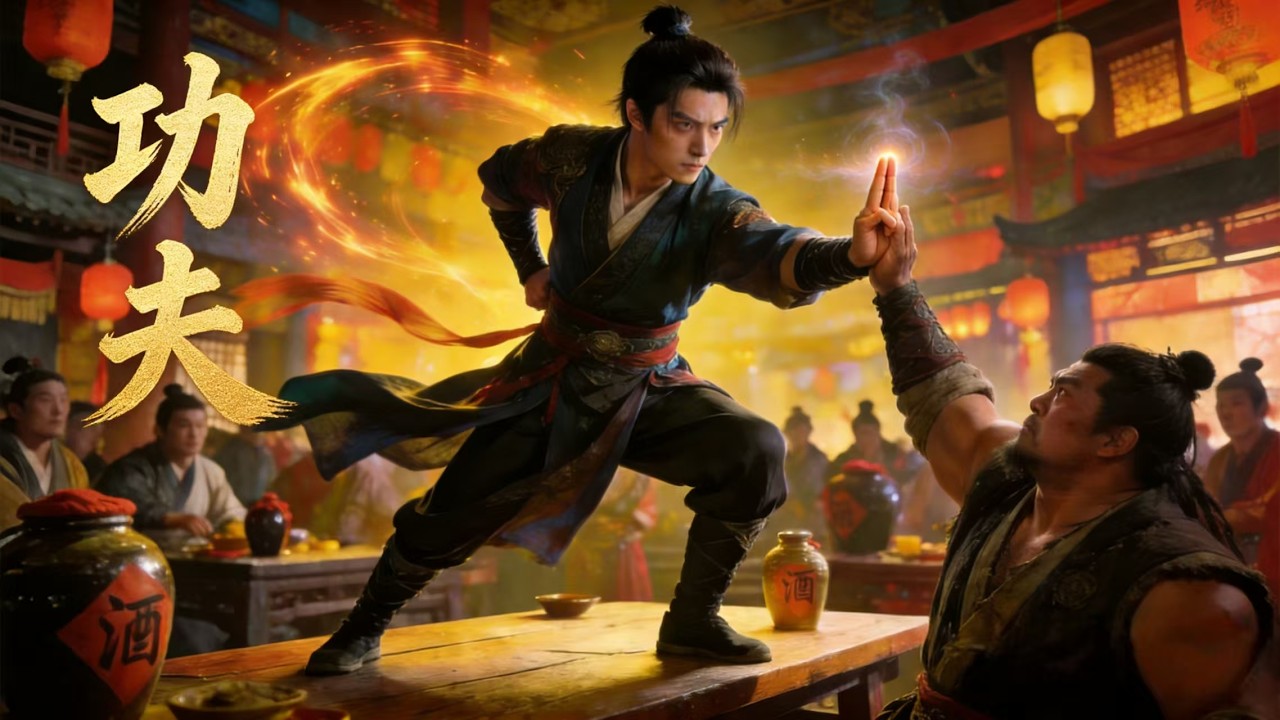 武林至尊约战！谁料废柴小伙只用一拳将其收服！