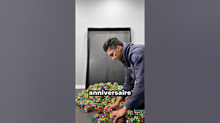 Il a fabriqué un cadeau pour sa femme à partir de cubes