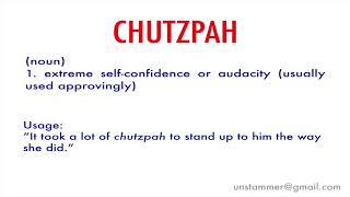 Chutzpah Meaning in Hindi - Chutzpah – शब्द का अर्थ (Meaning), परिभाषा ( Definition), स्पष्टीकरण और वाक्यप्रयोग वाले उदाहरण (Examples) आप यहाँ पढ़  सकते है।