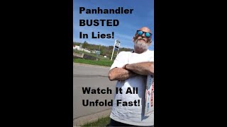 Busting FAKE Panhandler In Lies, He Takes The Walk Of Shame! Iron Mountain, MI | Jason Asselin