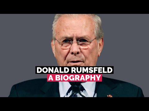 Video: Politician american Donald Rumsfeld: biografie