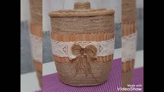 New &amp; beautiful Jute Rustic Rope Craft &amp; Home Decoration Ideas