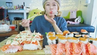 BigMac Sauce Ep #1 | SALMON SUSHI SUSHI Cooking Mukbang