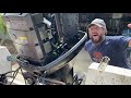 Installing a New Throttle Cable to Control Box on Mercury Outboard 115hp 2 Stroke Engine