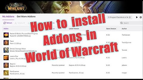 How to install Addons in WoW Shadowlands