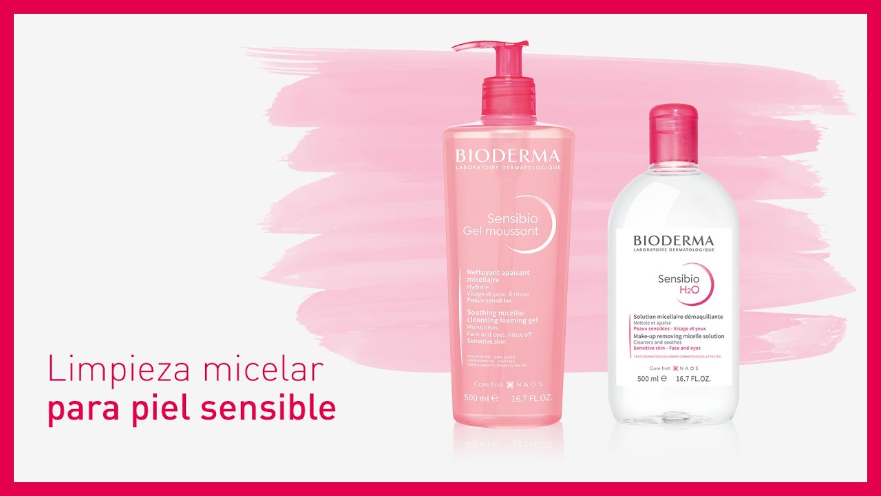  Agua micelar, de Bioderma, solución de limpieza, para