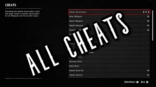 ALL CHEATS IN RED DEAD REDEMPTION 2!
