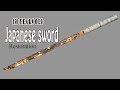 How To RESTORE JAPANNESE SWORD - Restore of old rusty sword