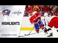 NHL Highlights | Blue Jackets @ Capitals 12/27/19