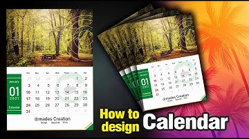 How to Design Calendar with Corel Draw  / Design Wall Calendar / Calendar Design