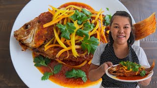 The Best Thai Crispy Fish with Spicy Tamarind Sauce Recipe ♥ ปลาราดพริก ♥ Episode 258