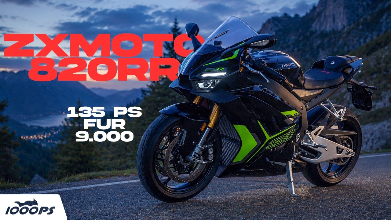 Video: ZX Moto 820RR Test: 135 PS für unter 9.000 Franken