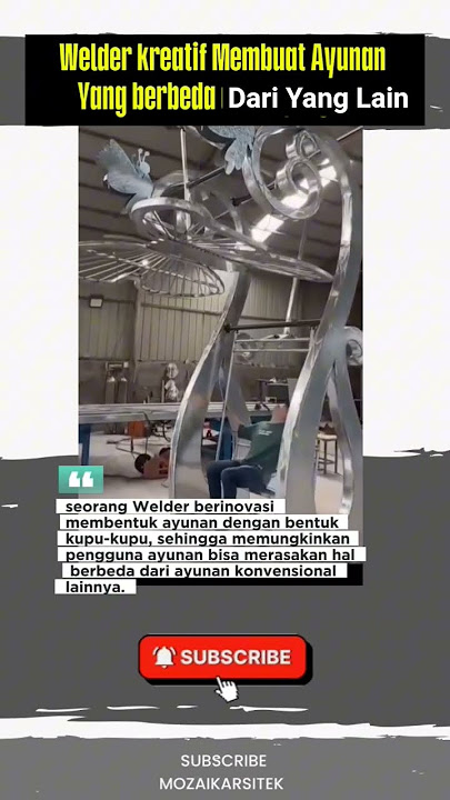 Welder Kreatif Dengan Segala Karya #video #craft #tukanglas #welding #proyek