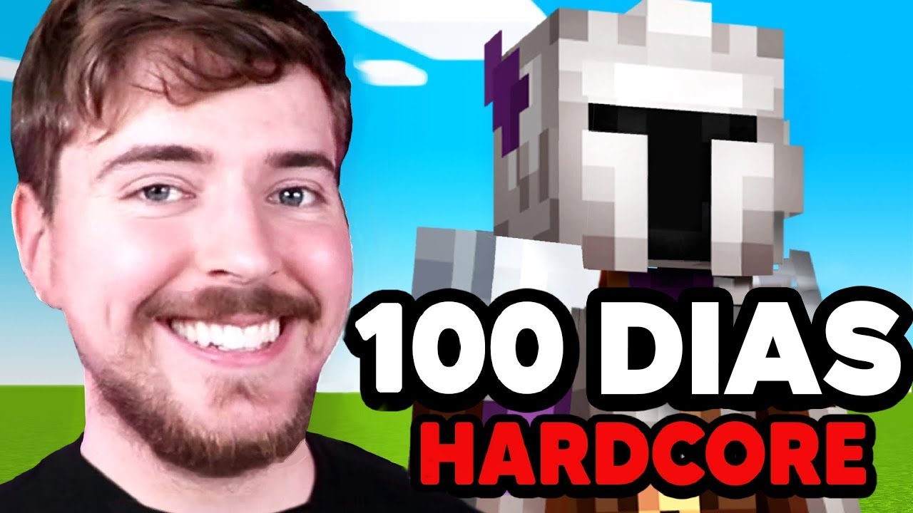 ⁣Sobrevivi 100 Dias no Minecraft HARDCORE!