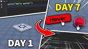 I Learned Roblox SCRIPTING In Only 7 Days