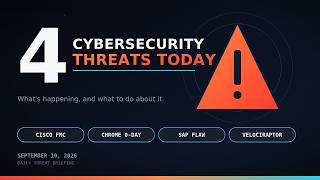 4 Cybersecurity Threats You Need to Know About Right Now (Sept 10, 2026)