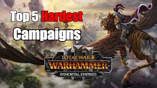 Top 5 Hardest Immortal Empires Campaigns | Total War: Warhammer 3
