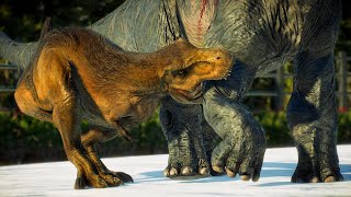 T-REX Fight and Kill vs ALL Herbivore Dinosaurs | Jurassic World Evolution 2 | Biosyn Expansion