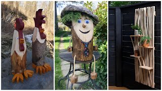 Beautiful garden and backyard decor made with your own hands from old wood!