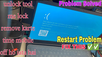 Windows 10 Error Bluescreen After Connect MediaTek Devices | Your Pc Ran Into Problem Need Restart