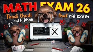 Bhaii thoda thoda ( bahut ) Dar lag rha h | Mp board math second exam 26 may | #mpboardmaths 