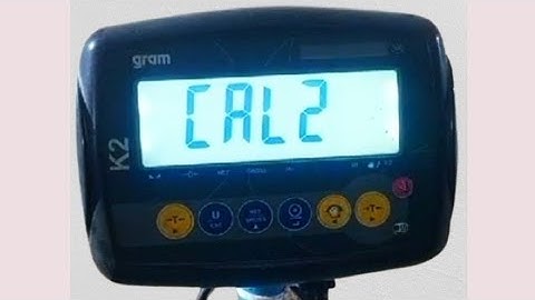 k2 gram weigh scale indicator calibration in few step
