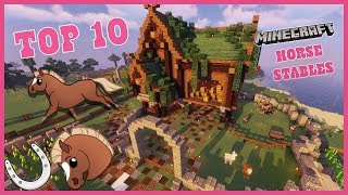 Top 10 Best Horse Stables Design in MineCraft  HorseCraft Server