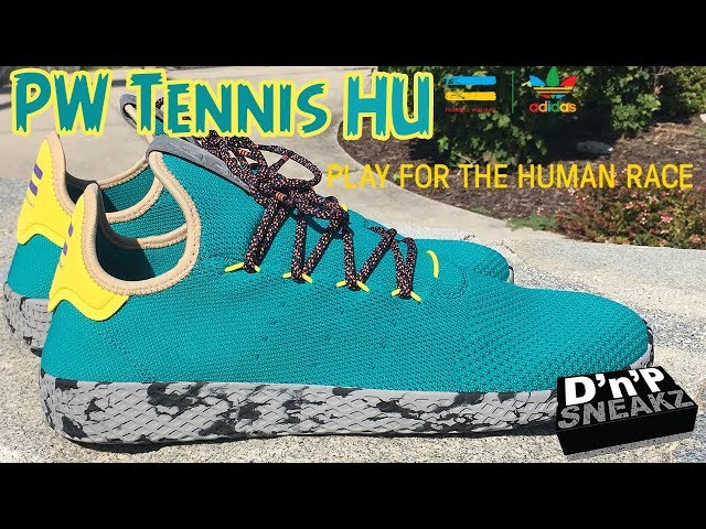 Adidas X Pharrell Williams Tennis HU Human Race Mens 7 Blue Wash Athletic  Shoes