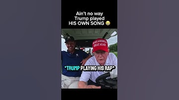 Thumbnail of Trump played his own song #rap #rappers #funny #meme #music #donaldtrump