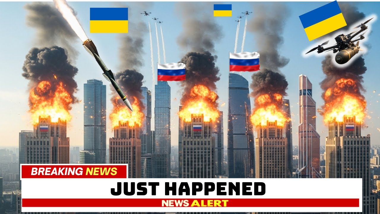 Ukrainian Drones STRIKE Russia’s $2,300,000,000 Moscow Tower For  Nighttime — Then...| Russian War
