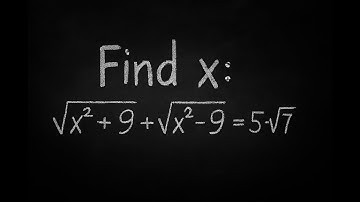 Find x — The Most Elegant Radical Equation