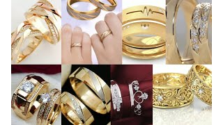 trendy couple wedding ring collection @ ashmeera designing ideas  2023 new engagement ring designs