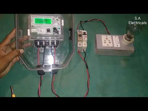 Complete single phase meter wiring to switch board|meter wiring connection in