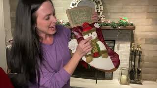 Review of GINOYA 18 inches Christmas Stockings 3pcs Large Xmas Stockings with 3D Santa Snowman