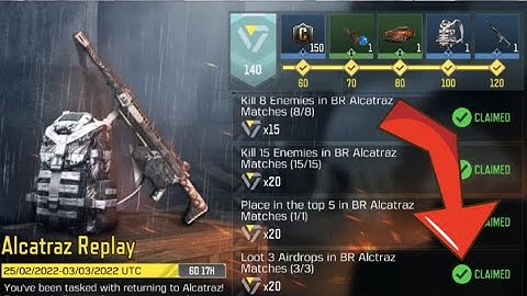 Call Of Duty Mobile Loot 3 Airdrops in BR Alcatraz Matches Task Complete
