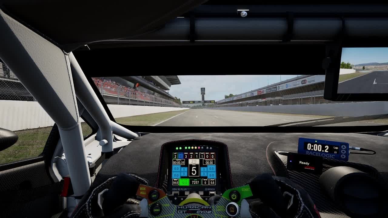 ACC Barcelona Lamborghini Huracan GT3 EVO2 (Dry) Track Guide (Hotlap + Telemetry)