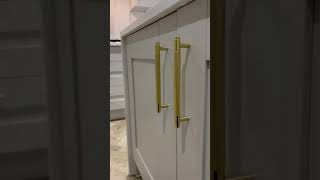 Knurled Design Cabinet/Drawer Handle in Brushed Brass!