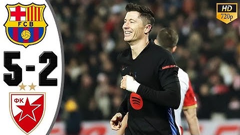 Estrella Roja vs Barcelona (2-5) | Highlights & All Goals | EUFA CHAMPIONS LEAGUE 24/25