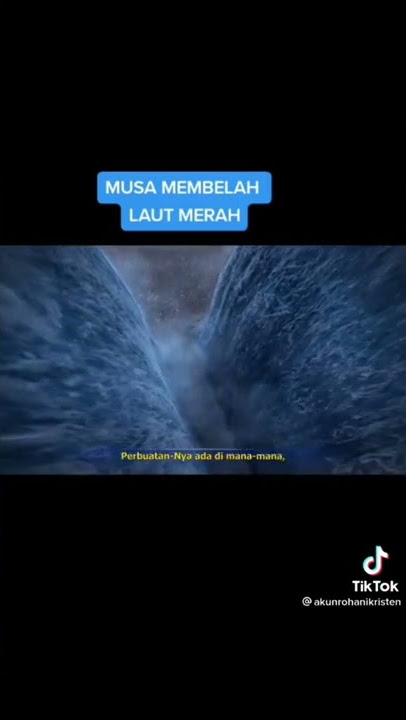 nabi musa membelah laut merah.     masya Allah