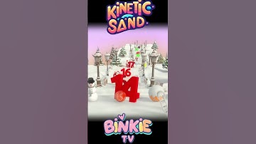 🔢❄️ Bowling Ball Kinetic Sand Numbers 1–100 Smash on Christmas Track | Binkie TV