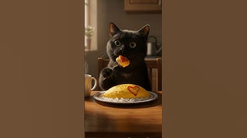 【料理に挑戦】 休日のオムライス作り #AI猫 #AI生成 #AIクッキング #猫