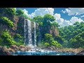 Animated Lush Tropical Waterfall Jungle Loop 4K
