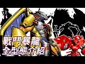 【帥狗數碼寶貝】戰鬥暴龍全型態介紹！★王者暴龍獸是同人創作★