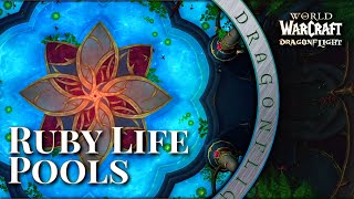 The Ruby Life Pools: A Scenic Tour & Ambiance - The Waking Shores | DRAGON ISLES | WORLD OF WARCRAFT
