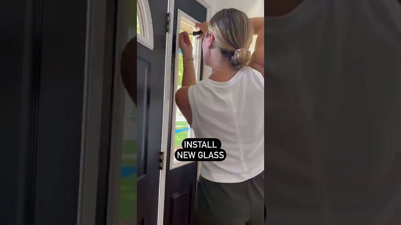 How to install new door glass YouTube