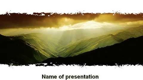 Mountain Look PowerPoint Template by PoweredTemplate.com