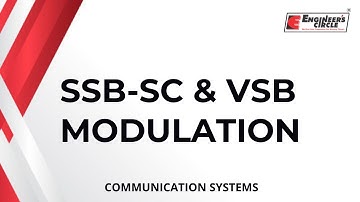 SSB-SC & VSB MODULATION | COMMUNICATION SYSTEMS | GATE | ESE